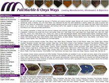 Tablet Screenshot of pak-marble-onyx-ways.com